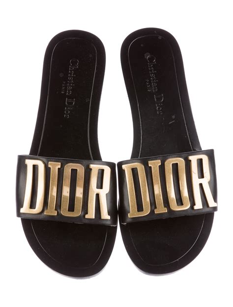 christian dior gold slides|Christian Dior slides women price.